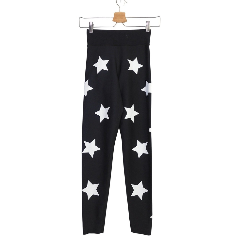 Ultracor Ultra High Lux Knockout Star Print Leggings Black White Ankle Size S